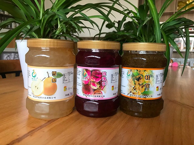 雪梨花茶、玫瑰花花茶、桂花花茶